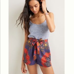 NWT! Farm Rio for Anthropologie Printed Floral Shorts